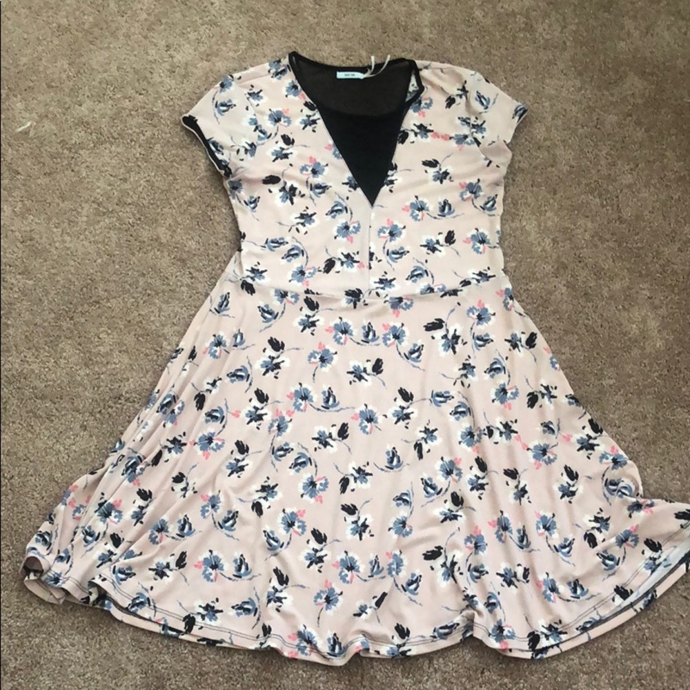Unique Urban Outfitters Flower Mini Dress